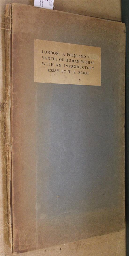 Chiswick Press, London: A Poem by Sam Johnson 1930